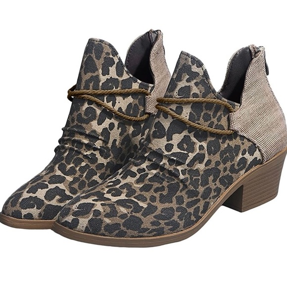 Leopard Print Ankle Boots - Picture 4 of 14